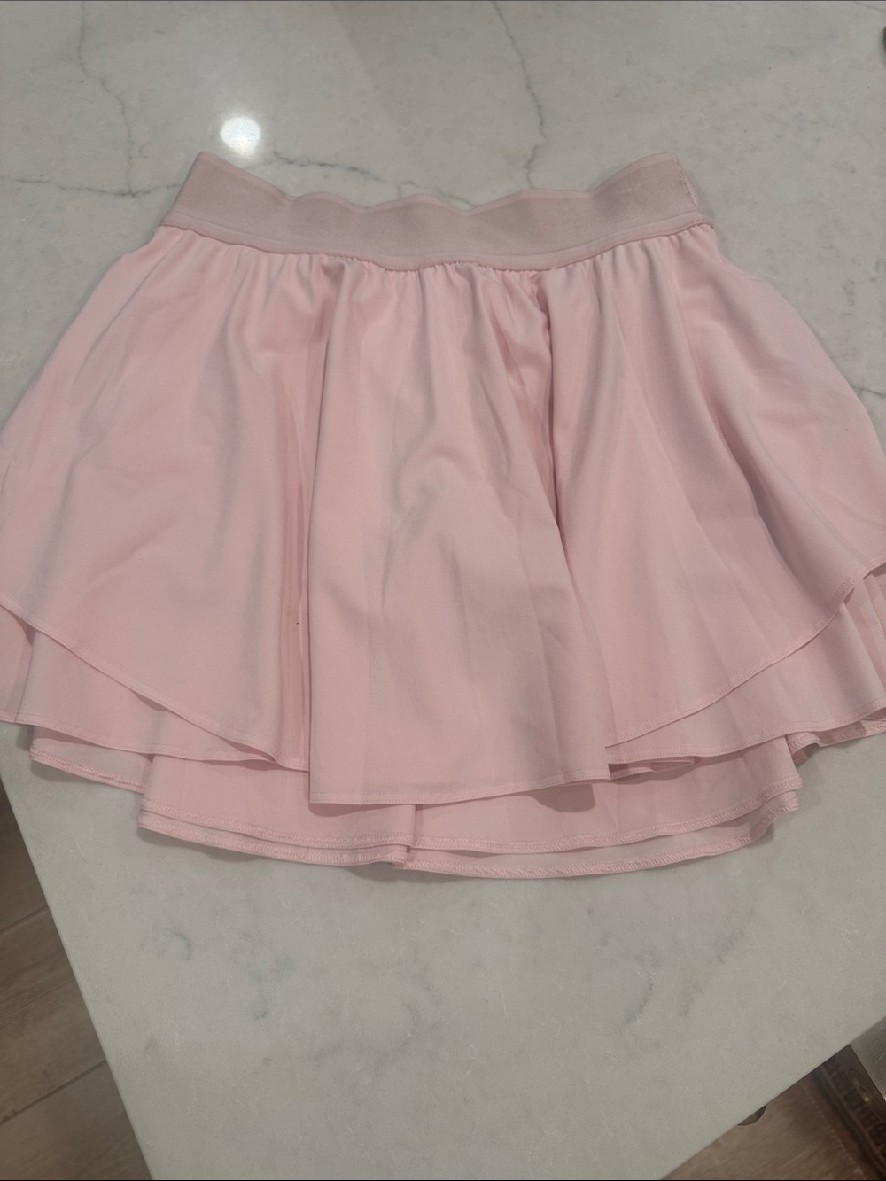 lululemon athletica light pink layered skater skirt